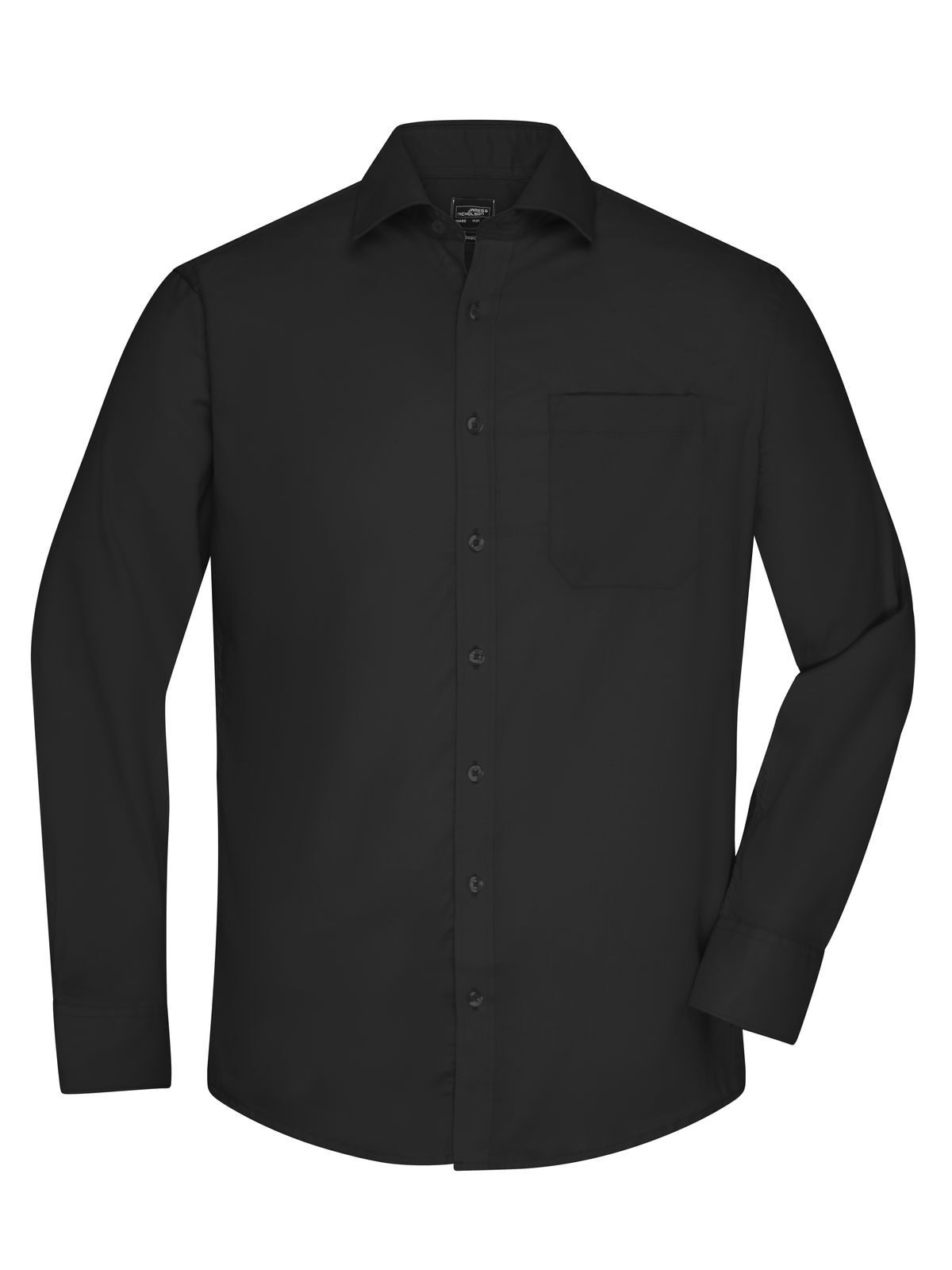 Men's Shirt Longsleeve Micro-Twill Daiber Black