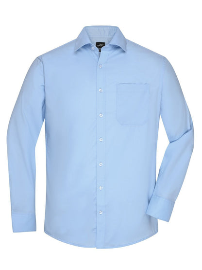 Men's Shirt Longsleeve Micro-Twill Daiber Light-Blue