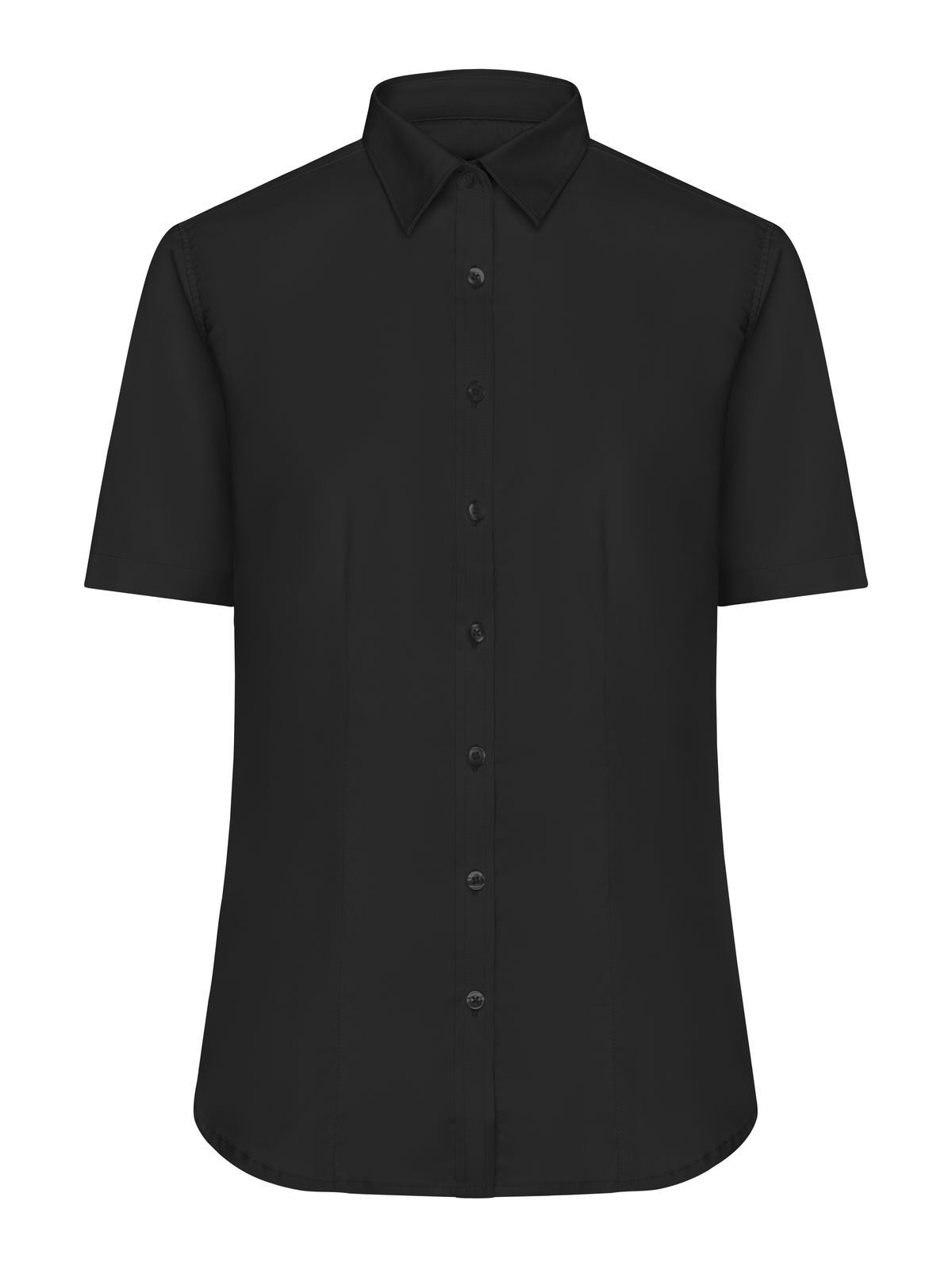 Ladies' Shirt Shortsleeve Micro-Twill Daiber Black
