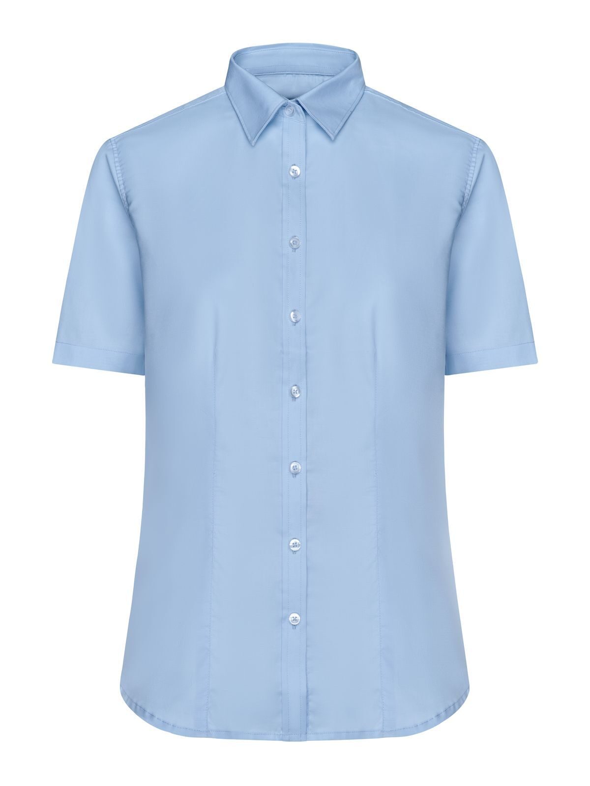 Ladies' Shirt Shortsleeve Micro-Twill Daiber Light-Blue