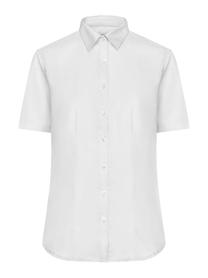 Ladies' Shirt Shortsleeve Micro-Twill Daiber White