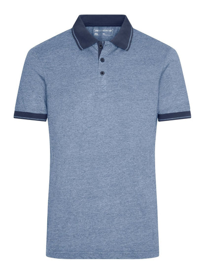 Men's Heather Polo Daiber Blue-Melange/Navy