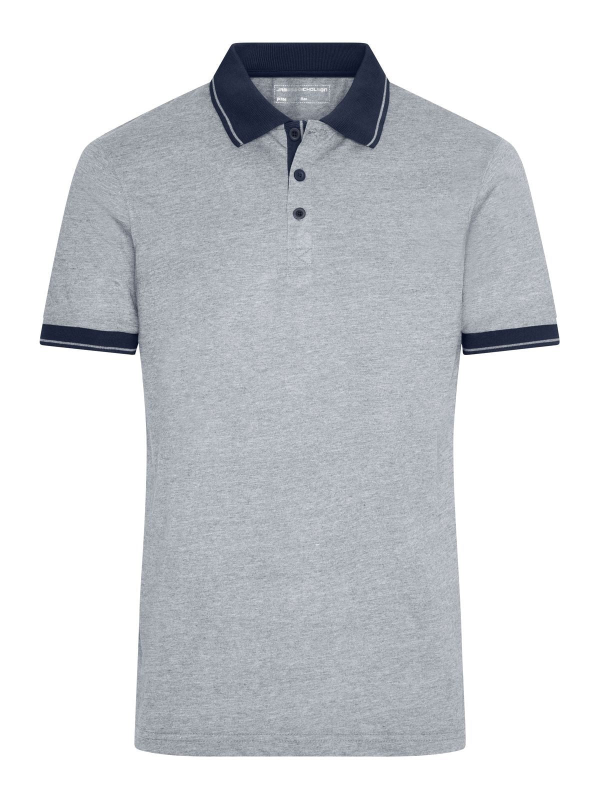Men's Heather Polo Daiber Grey-Heather/Navy