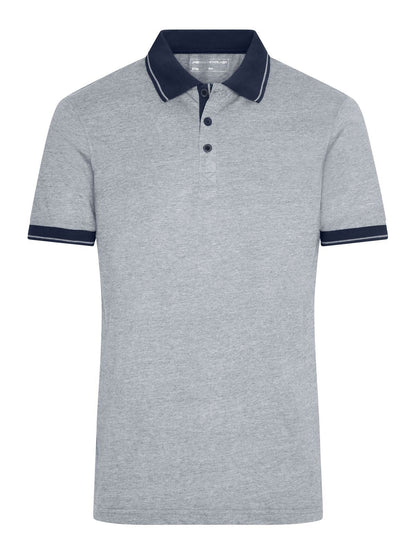 Men's Heather Polo Daiber Grey-Heather/Navy