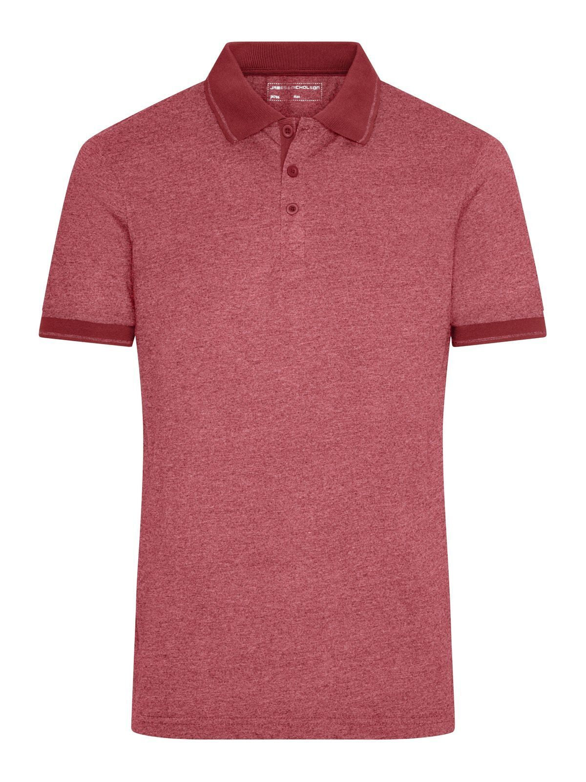 Men's Heather Polo Daiber Wine-Melange/Wine