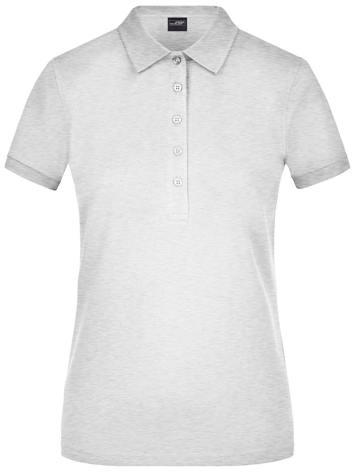 Ladies' Elastic Polo Piqué Daiber Grey-Heather