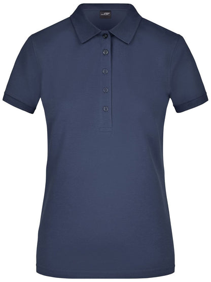 Ladies' Elastic Polo Piqué Daiber Navy