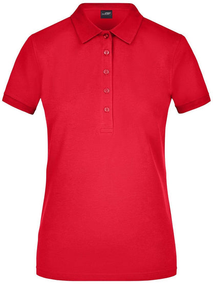 Ladies' Elastic Polo Piqué Daiber Red