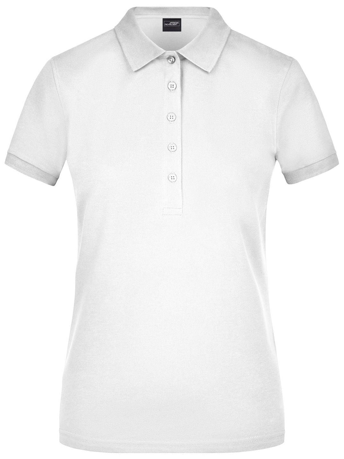 Ladies' Elastic Polo Piqué Daiber White