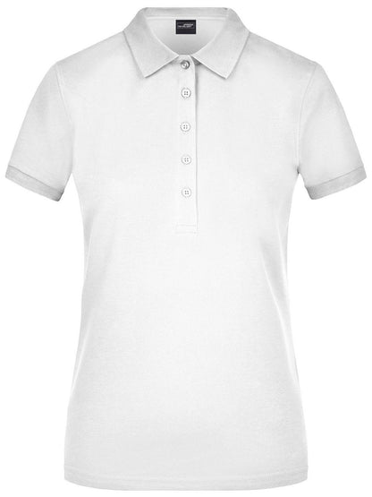 Ladies' Elastic Polo Piqué Daiber White