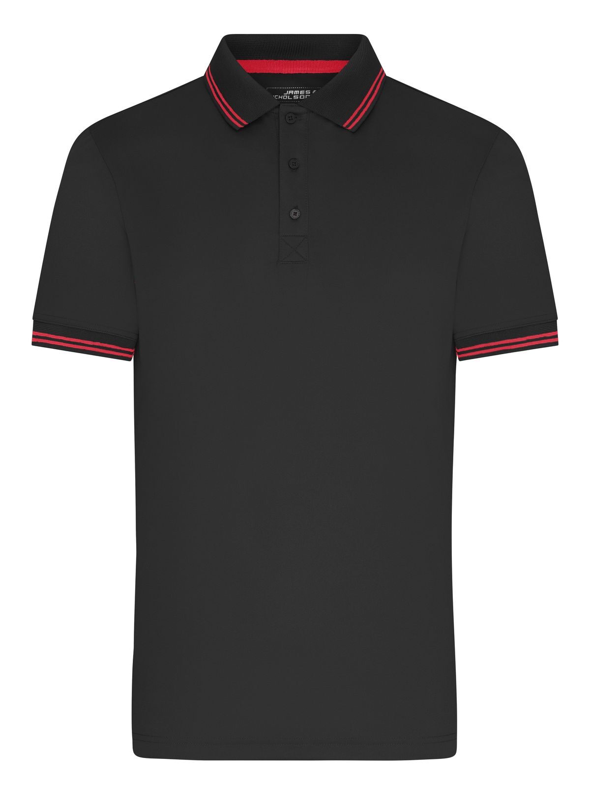 Men's Functional Polo Daiber Black/Red