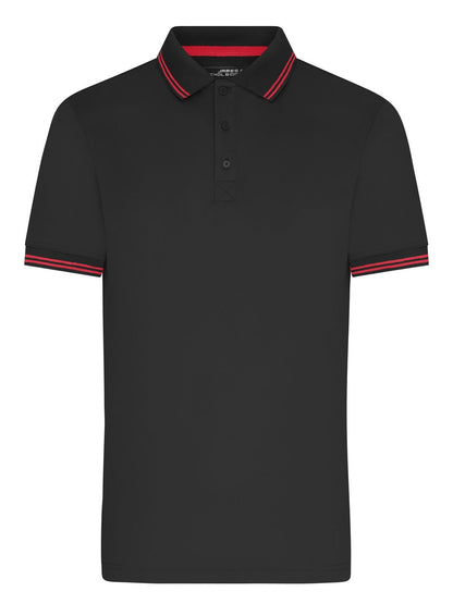 Men's Functional Polo Daiber Black/Red