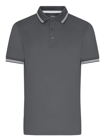 Men's Functional Polo Daiber Graphite/White