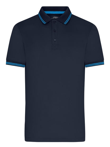 Men's Functional Polo Daiber Navy/Bright-Blue