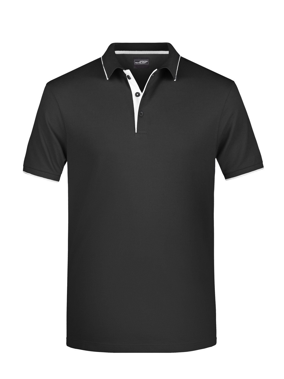 Men's Polo Stripe Daiber Black/Silver