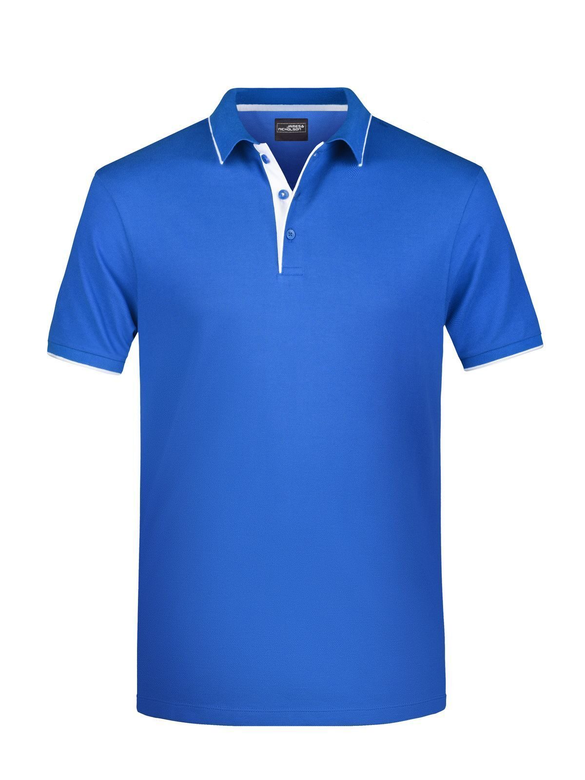 Men's Polo Stripe Daiber Royal/White