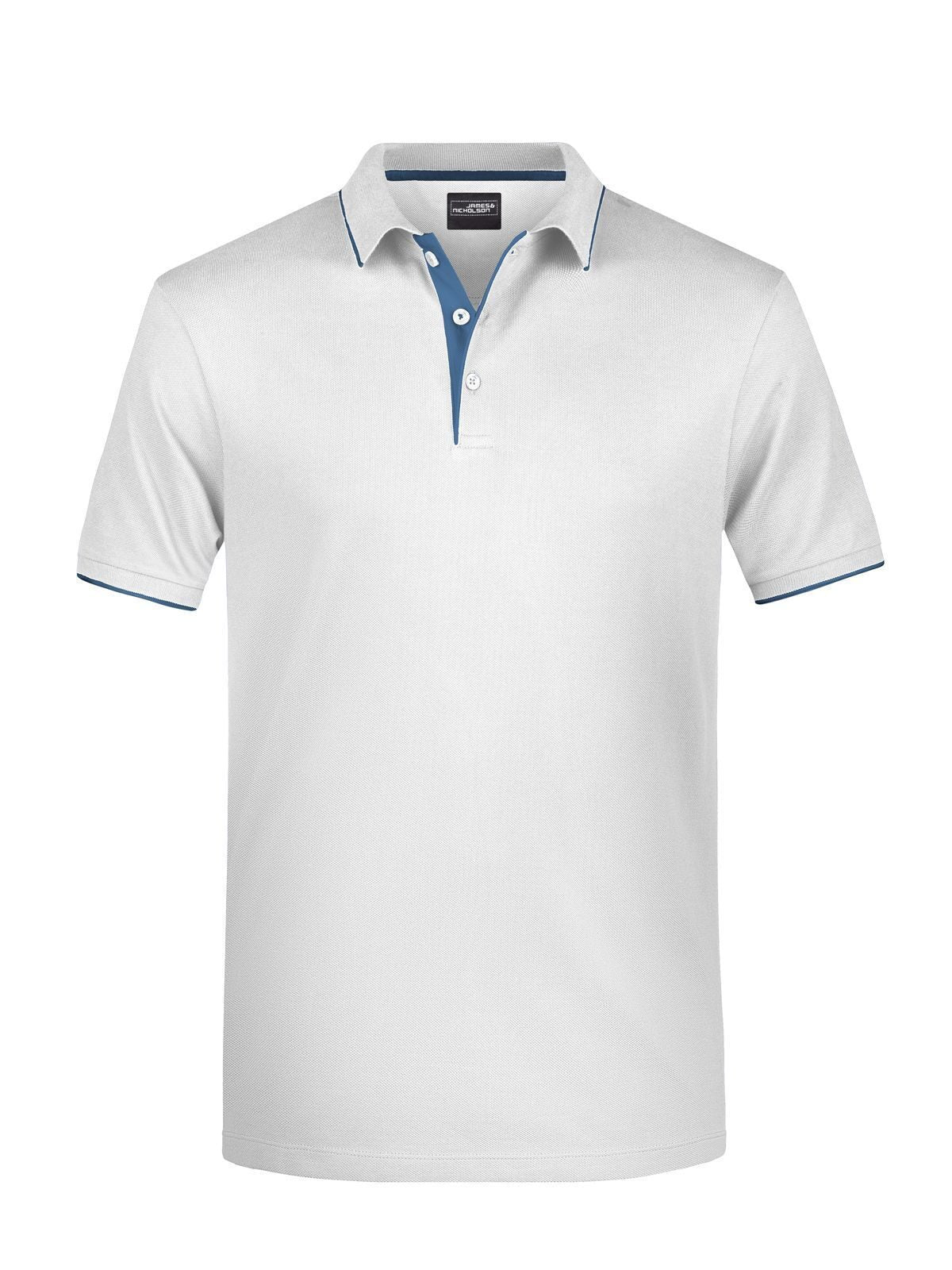Men's Polo Stripe Daiber White/Navy