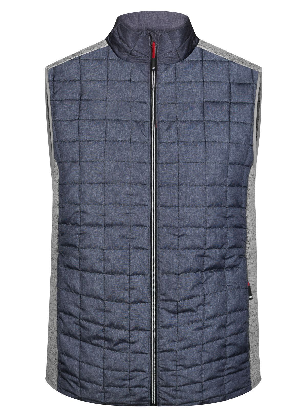 Men's Knitted Hybrid Vest Daiber Light-Melange/Anthracite-Melan