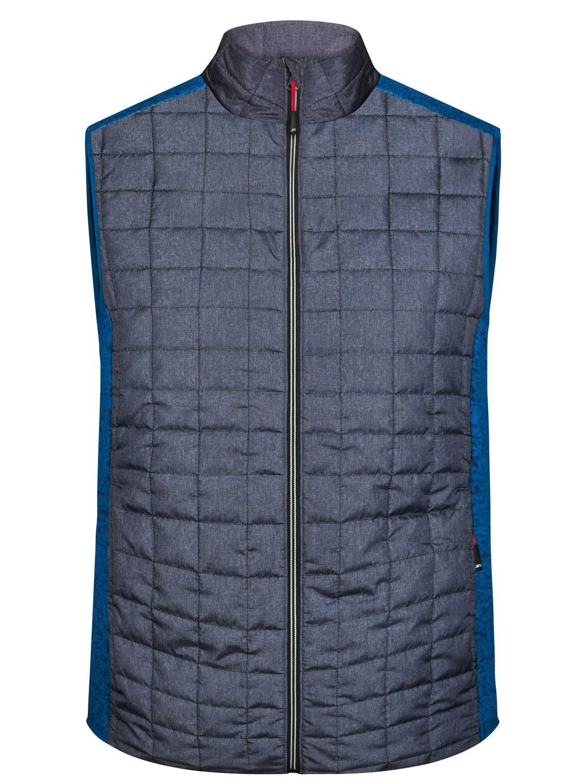 Men's Knitted Hybrid Vest Daiber Royal-Melange/Anthracite-Melan