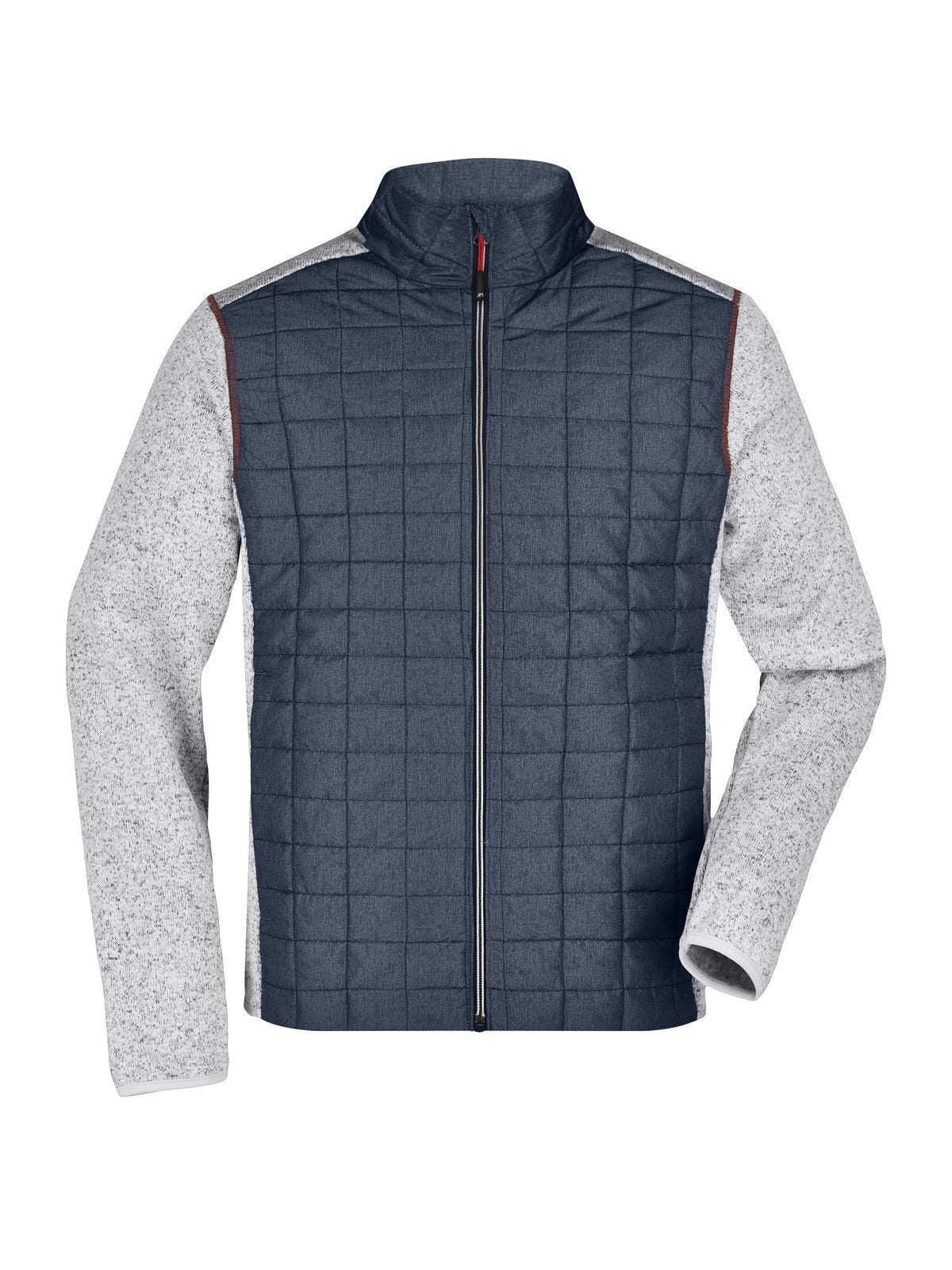 Men's Knitted Hybrid Jacket Daiber Light-Melange/Anthracite-Melan