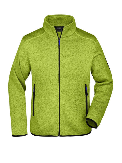 Men's Knitted Fleece Jacket Daiber Kiwi-Melange/Royal
