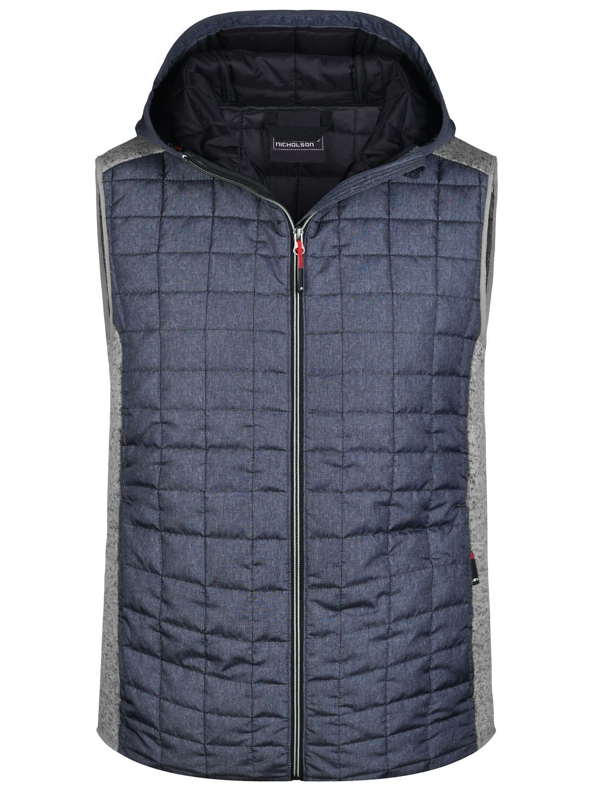 Men's Knitted Hybrid Vest Daiber Light-Melange/Anthracite-Melan