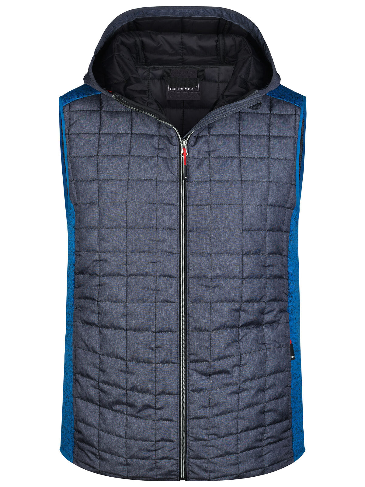 Men's Knitted Hybrid Vest Daiber Royal-Melange/Anthracite-Melan