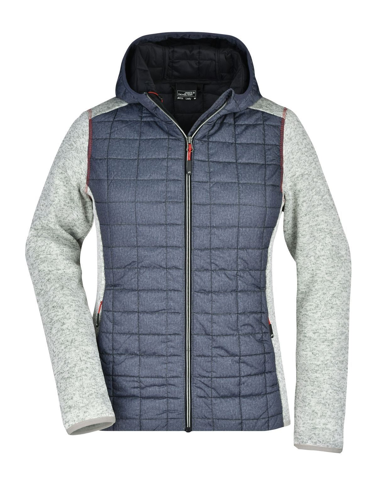 Ladies' Knitted Hybrid Jacket Daiber Light-Melange/Anthracite-Melan