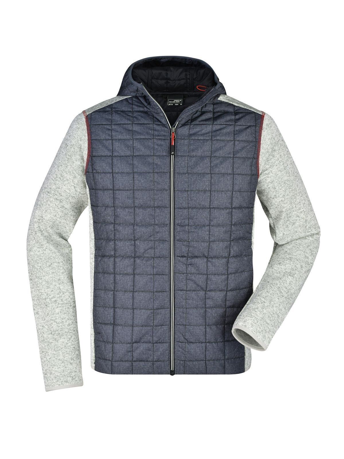 Men's Knitted Hybrid Jacket Daiber Light-Melange/Anthracite-Melan
