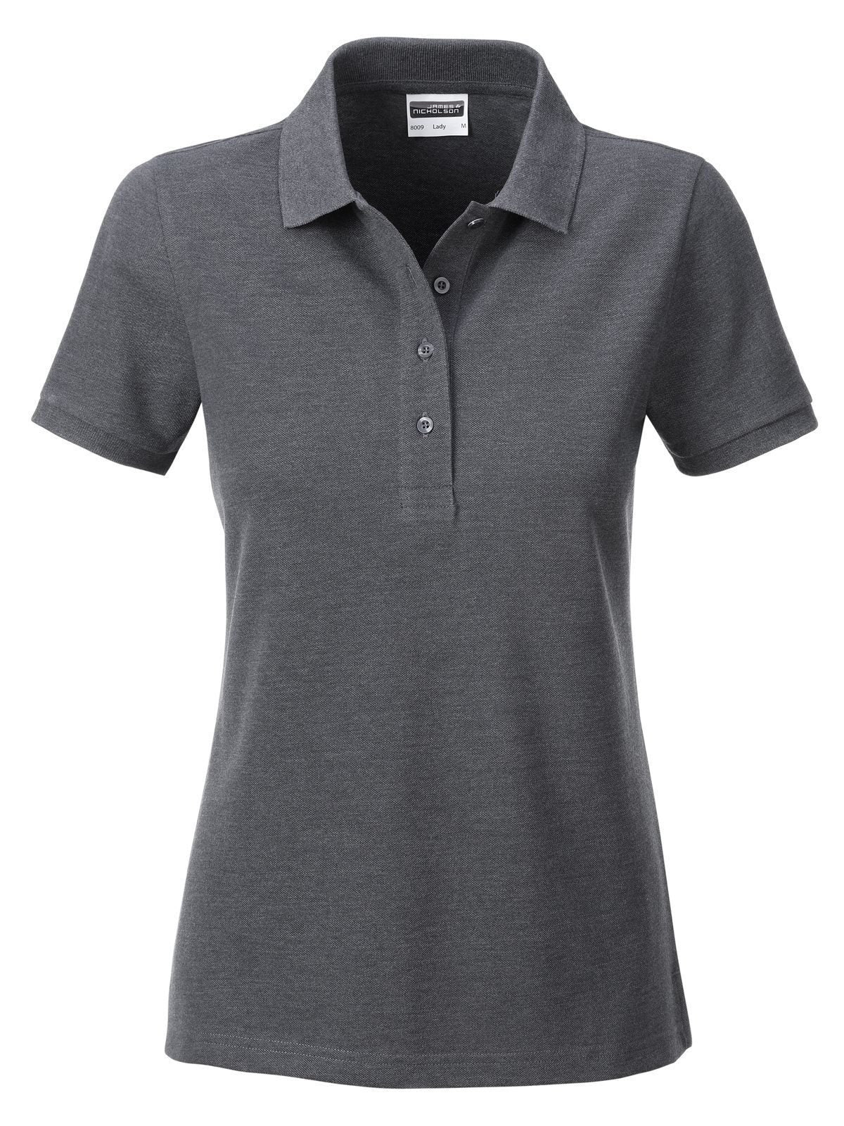 Ladies' Basic Polo Daiber Black-Heather