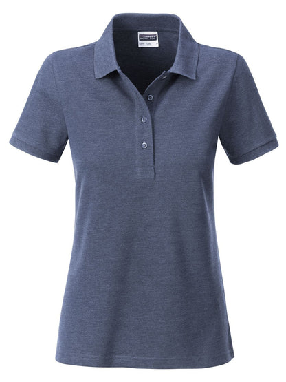 Ladies' Basic Polo Daiber Light-Denim-Melange