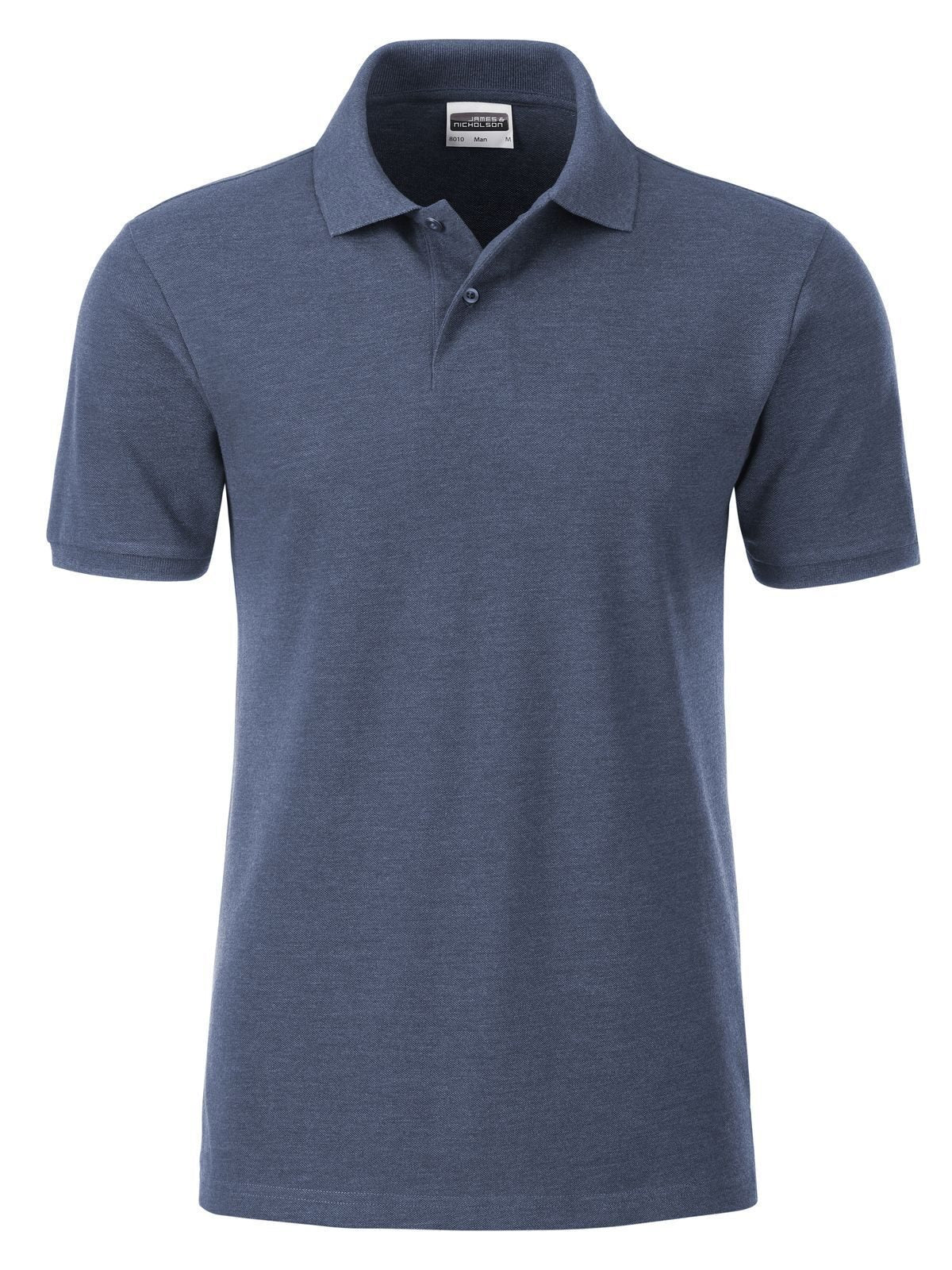Men's Basic Polo Daiber Light-Denim-Melange