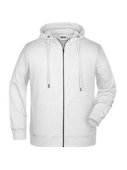 Men's Zip Hoody Daiber White
