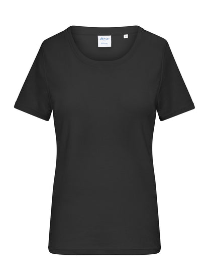 Ladies' T-shirt 1:1 Rib Daiber Black