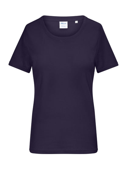 Ladies' T-shirt 1:1 Rib Daiber Deep Purple