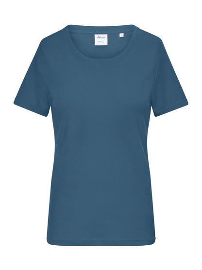 Ladies' T-shirt 1:1 Rib Daiber Dusty Blue