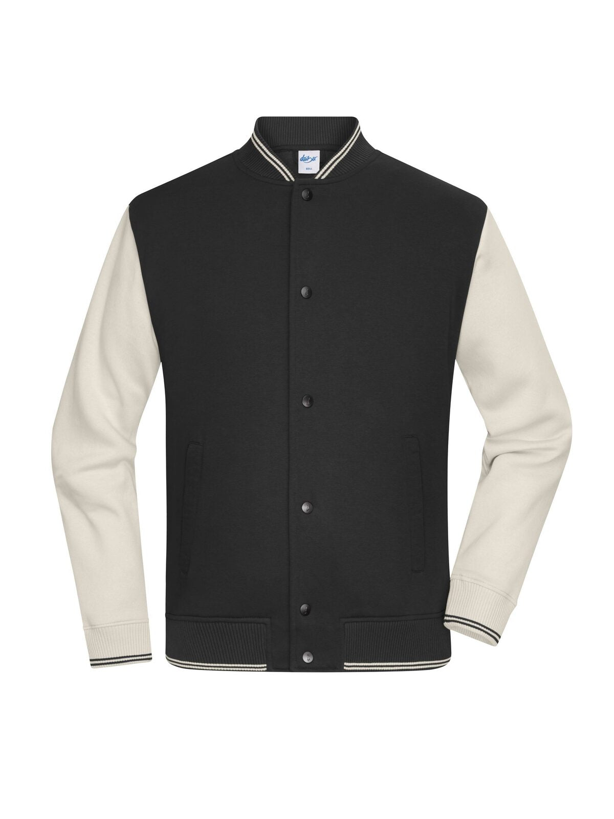 College-Jacket UNISEX Daiber Black/Sandstone