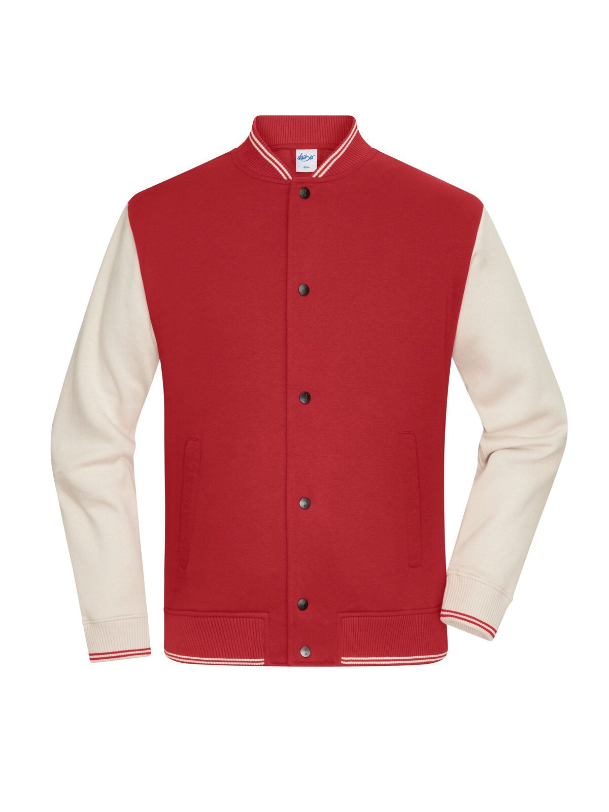 College-Jacket UNISEX Daiber Carmine-Red/Sandstone