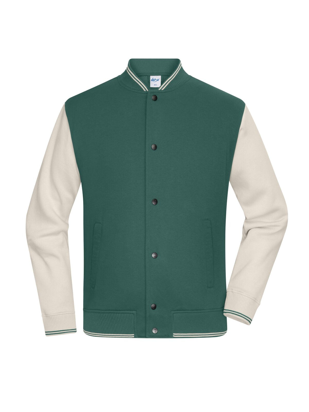College-Jacket UNISEX Daiber Smoky-Green/Sandstone