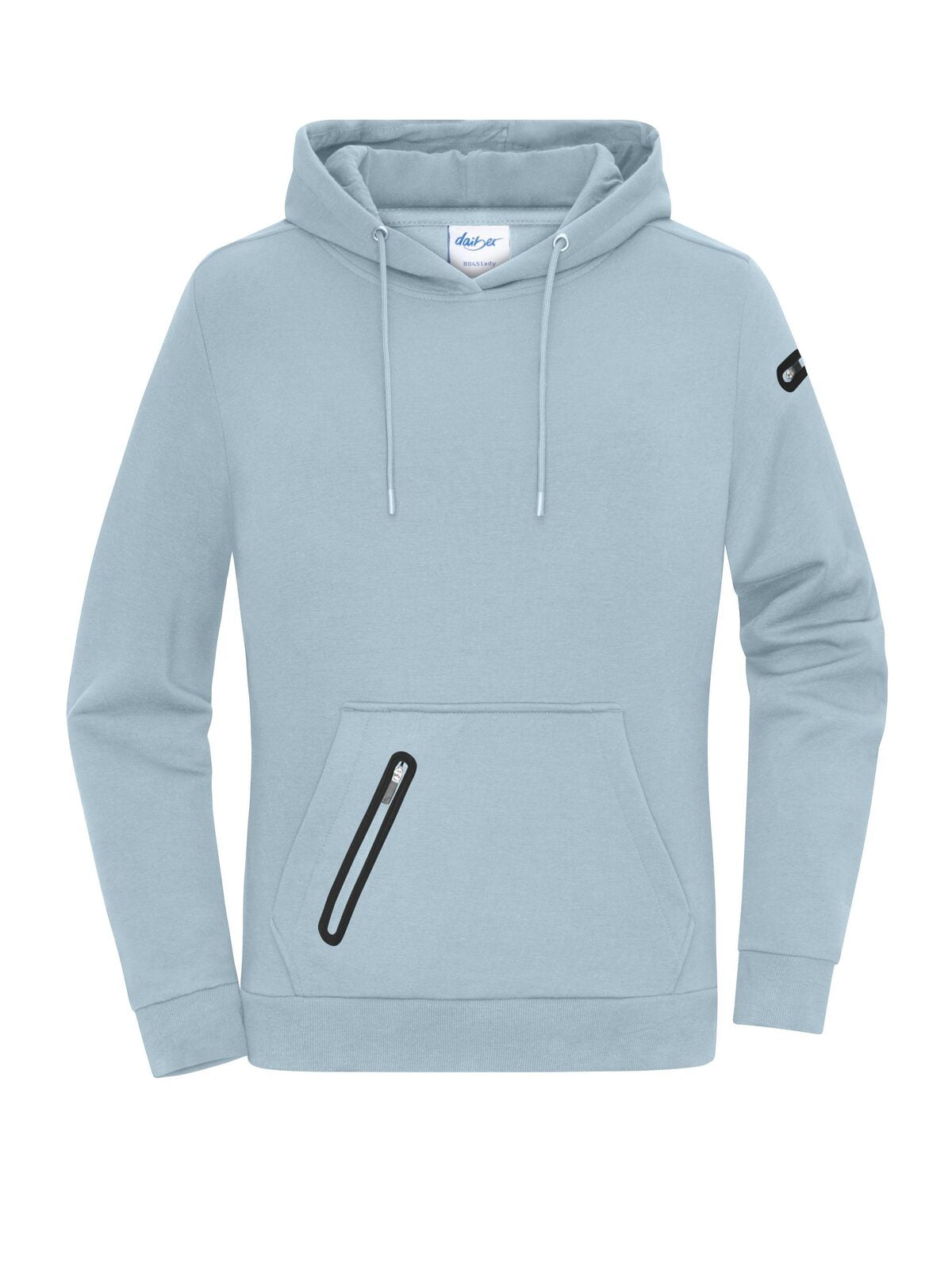Ladies' Hoody Interlock Daiber Milky Blue