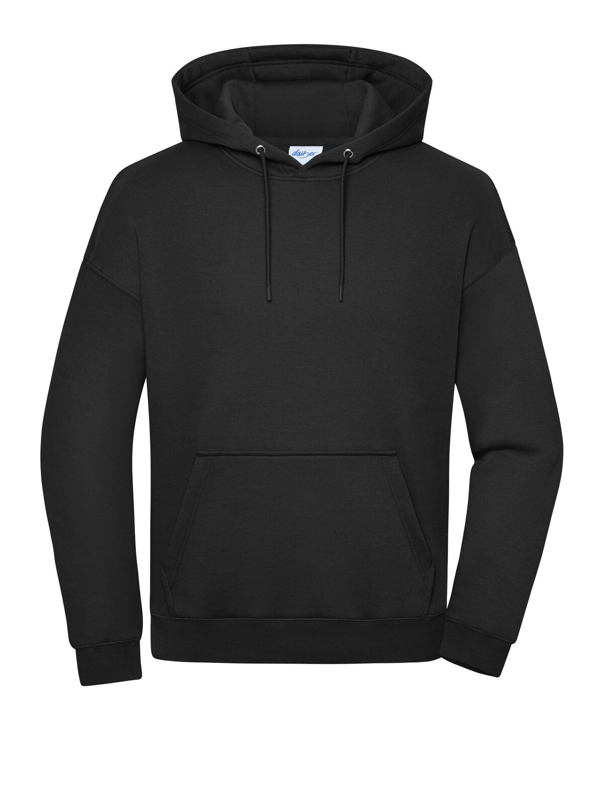 Oversized Sweat Hoody Unisex Daiber Black