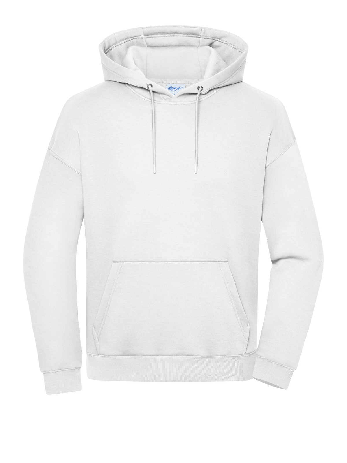 Oversized Sweat Hoody Unisex Daiber White