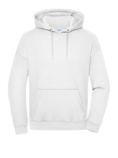 Oversized Sweat Hoody Unisex Daiber White