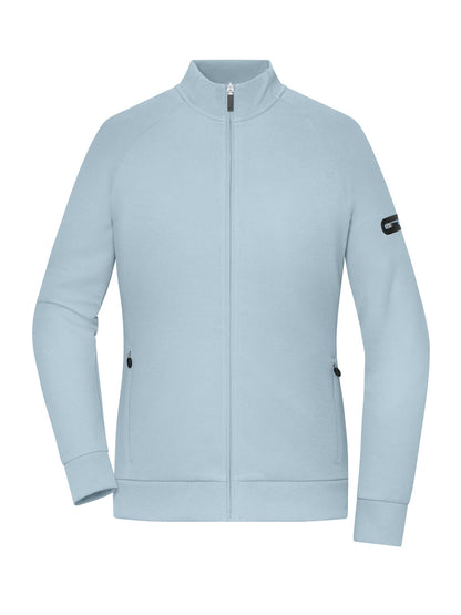 Ladies‘ Zip Jacket Interlock Daiber Milky Blue