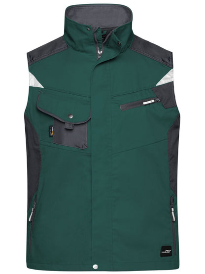 Workwear Vest - Strong Daiber Dark-Green/Black