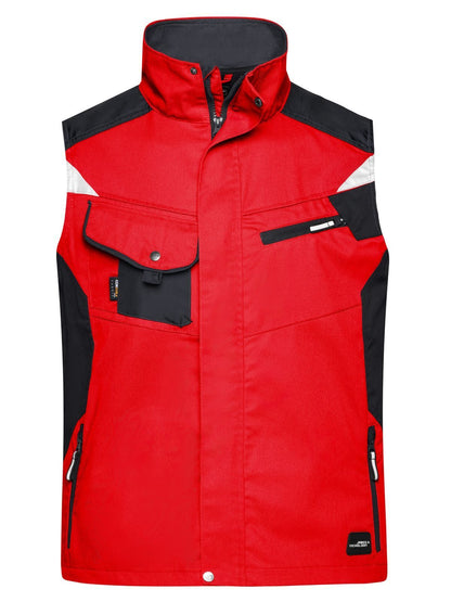 Workwear Vest - Strong Daiber Red/Black