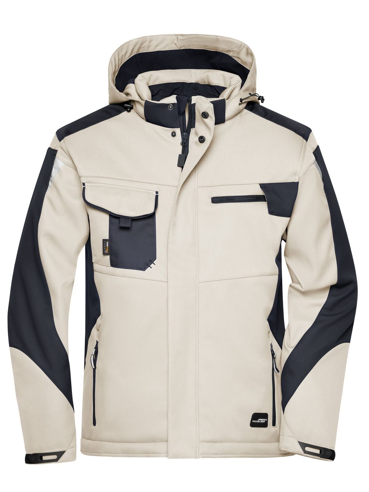 Craftsmen Softshell Jacket - Strong Daiber Stone/Black