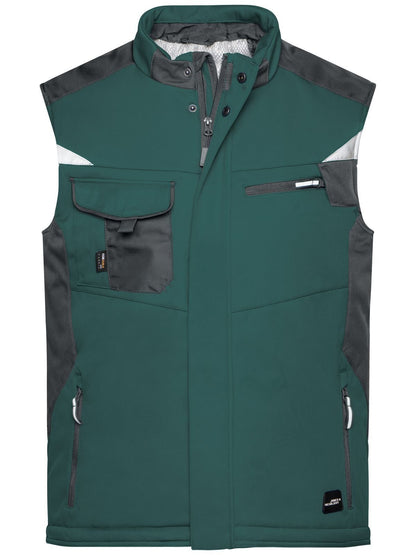 Craftsmen Softshell Vest - Strong Daiber Dark-Green/Black