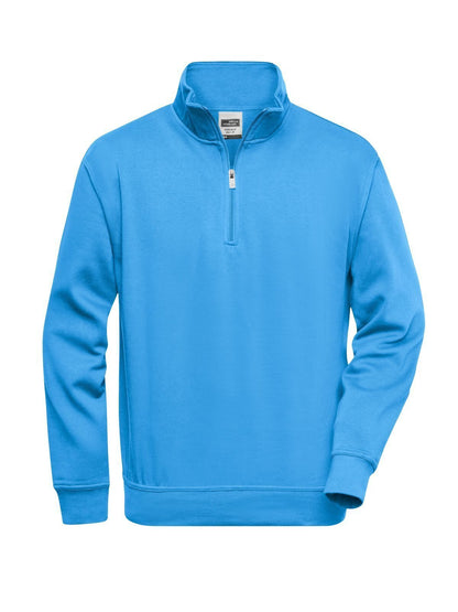 Workwear Half Zip Sweat Daiber Aqua