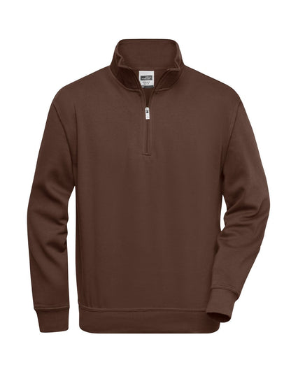 Workwear Half Zip Sweat Daiber Brown